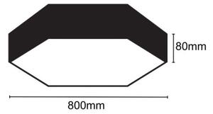 LED taklampa LED/70W/230V 4000K diameter 80 cm