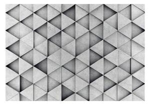 Fototapet - Grey Triangles - 100x70