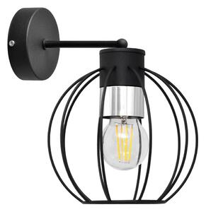 Vägglampa STARLIGHT 1xE27/60W/230V svart/silver