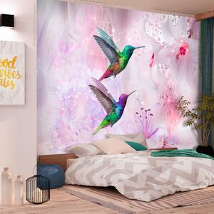 Fototapet - Colourful Hummingbirds (Purple) - 150x105