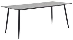 Matbord grå 200x100x75 cm MDF
