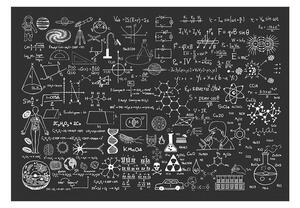 Fototapet - Science on Chalkboard - 350x245
