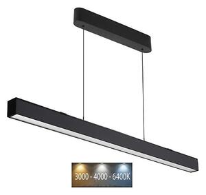 LED ljuskrona med textilsladd LED/40W/230V 3000/4000/6400K svart