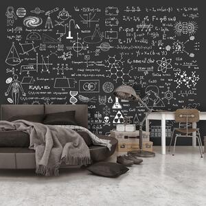 Fototapet - Science on Chalkboard - 100x70