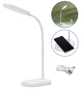 Aigostar - LED Dimbar bordslampa med trådlös laddning LED/2,5W/5V vit