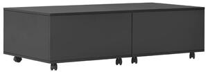 Soffbord svart högglans 120x60x35 cm