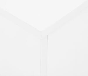 Utdragbart matbord vit högglans 175x90x75 cm