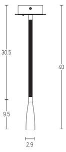 Zambelis H63 - LED vägglampa LED/3W/230V mässing