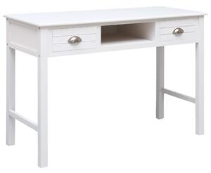 Skrivbord vit 110x45x76 cm trä