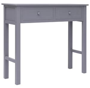 Avlastningsbord grå 90x30x77 cm trä