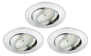 Briloner 8312-039 - KIT 3x Infälld LED badrumsbelysning LED/5W/230V IP23