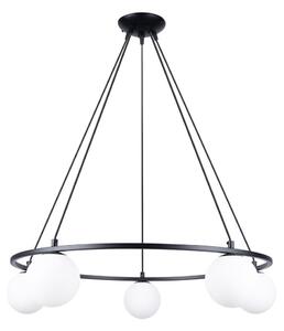 Sollux SL.1214 - Ljuskrona med textilsladd YOLI 5xG9/8W/230V svart
