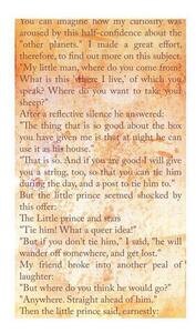 Fototapet - The Little Prince - Message Of Love