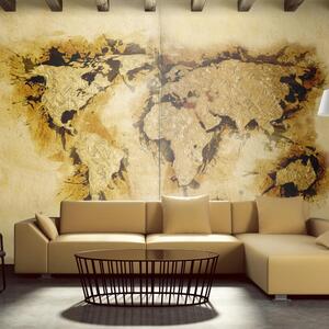 Fototapet - Guldgrävare "karta över världen