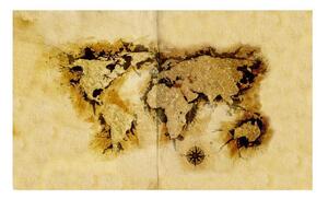 Fototapet - Guldgrävare "karta över världen