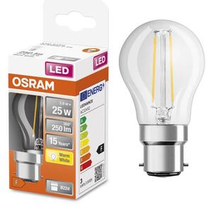 LED glödlampa FILAMENT P45 B22d/3W/230V 2700K - Osram