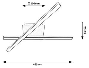 Rabalux - LED Takbelysning 2xLED/14W/230V