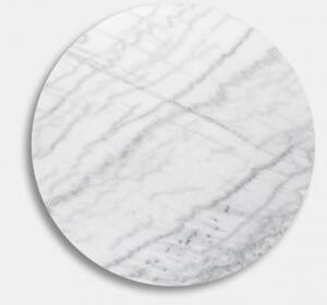 Vit rund marmorskiva Ø50 cm