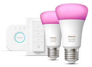 Basic set Philips Hue WHITE AND COLOR AMBIANCE 2xE27/9W/230V 2000-6500K