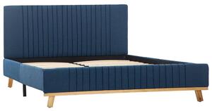 Sängram blå tyg 140x200 cm