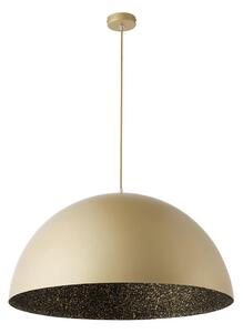 Ljuskrona med textilsladd SFERA 1xE27/60W/230V diameter 70 cm guld/svart