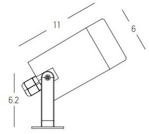 Zambelis E311 - Utomhuslampa 1xGU10/7W/230V IP54