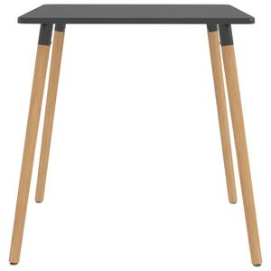 Matbord grå 80x80x75 cm metall