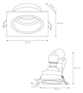 Lucide 22959/01/30 - Infälld lampa EMBED 1xGU10/50W/230V