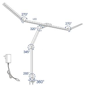 LED Ljusreglerad flexible bordslampa LED/36W/230V 3000-6500K CRI 92 svart