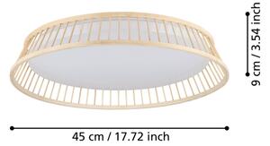 Eglo 900797 - LED taklampa LUPPINERIA LED/20W/230V brun