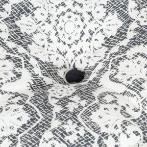 287710 Pouffe 60x70x36 cm Light Grey Fabric