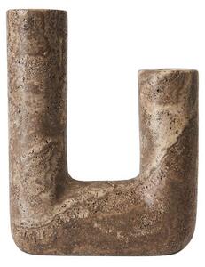 MUUBS - Minerva Candleholder - Ljusstake - Titanium - W14,5xH20 cm