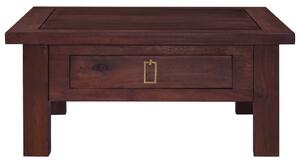 Soffbord klassisk brun 68x68x30 cm massiv mahogny