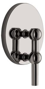 STOFF - Nagel wall hanger - Ljusstake - Black crome - H14,5 x Ø11 cm