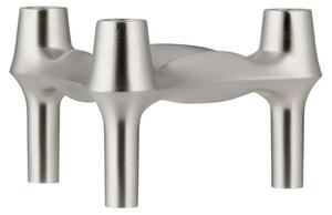STOFF - BMF Lysestage - Ljusstake - Brushed chrome - H6,5 x Ø11,7 cm