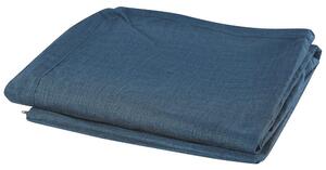 Sofföverdrag Marinblå Polyester för 3-Sits Soffa Rektangulärt Överdrag Beliani