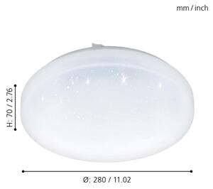 Eglo 97877 - LED Takbelysning FRANIA-S LED/11,5W/230V