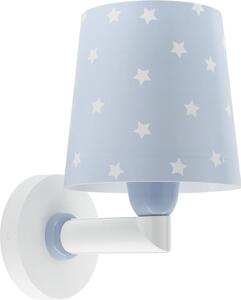 Dalber 82219T - Vägglampa för barn STAR LIGHT 1xE27/60W/230V blå