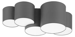 Taklampa MONA 5xE27/15W/230V grå