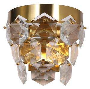 Kristall vägglampa GRACE 2xE14/40W/230V gold