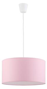 Hängande takkrona på ett snöre för barn RONDO KIDS 1xE27/15W/230V rosa