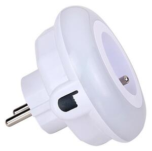 LED nattlampa med skymningssensor Data väggkontakt zásuvkou LED/0,6W/230V