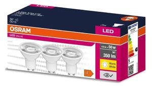 KIT 3x LED glödlampa PAR16 GU10/4,5W/230V 2700K - Osram