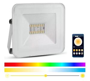 LED Smart Dimbar RGB strålkastare LED/20W/230V IP65 vit