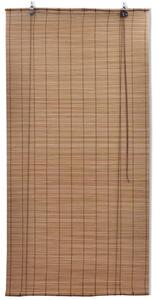 Rullgardin bambu 2 st 80 x 160 cm brun