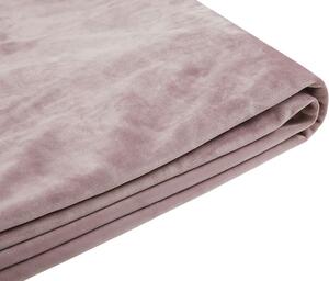 Överdrag till säng 160 x 200 cm rosa FITOU Beliani