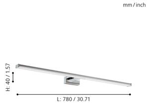 Eglo 96066 - LED badrumslampa PANDELLA 1 LED/14W/230V