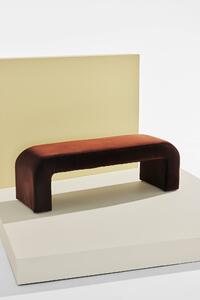 Odette bench in velvet
