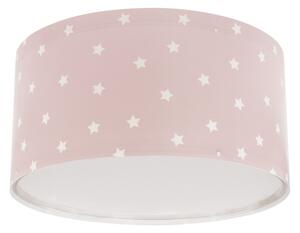 Dalber 82216S - Takbelysning för barn STAR LIGHT 2xE27/60W/230V rosa