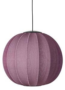 Made by Hand - Knit-Wit Ø60 Round Pendant LED - Hängande lampa - Burgundy - Ø60 x H50 cm